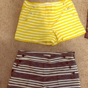 Loft sailor striped shorts